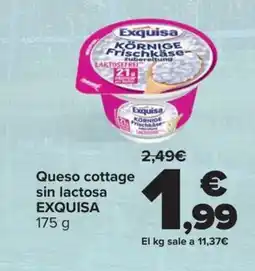 Carrefour EXQUISA Queso cottage sin lactosa oferta