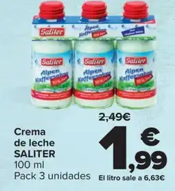 Carrefour SALITER Crema de leche oferta