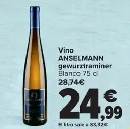 Carrefour ANSELMANN Vino gewurztraminer oferta