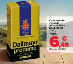Carrefour DALLMAYR Café tostado y molido 100% arábica oferta