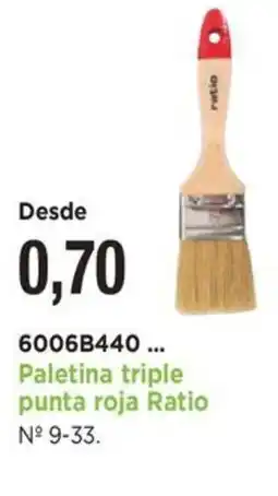 BdB Paletina triple punta roja Ratio oferta