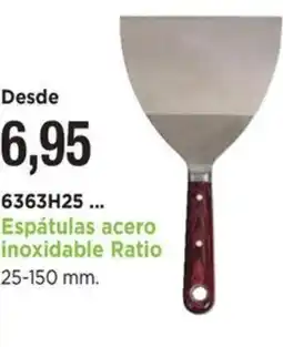 BdB Espátulas acero inoxidable Ratio oferta