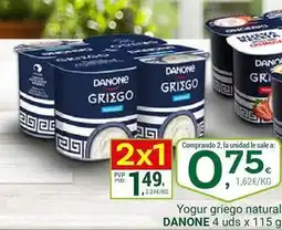 Supermercados Dani Danone - yogur griego natural oferta