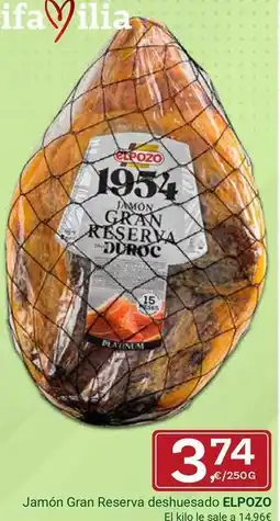 Supermercados Dani Elpozo - jamon gran reserva deshueso oferta