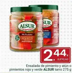 Supermercados Dani Alsur - ensalada de pimiento y atun oferta