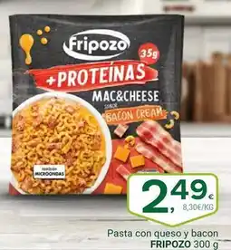 Supermercados Dani Fripozo - pasta con queso y bacon oferta