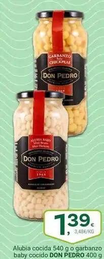 Supermercados Dani Pedro - alubia cocida o garbanzo baby cocido oferta