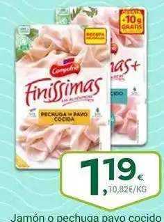 Supermercados Dani Campofrío - jamon o pechuga pavo cocido oferta