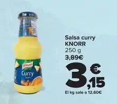 Carrefour Knorr - salsa curry oferta