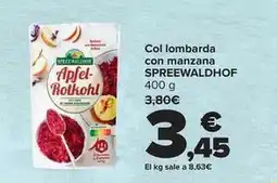 Carrefour Spreewaldhof - col lombarda con manzana oferta