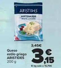 Carrefour Aristides - queso estilo griego oferta