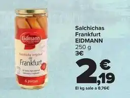 Carrefour Eidmann - salchichas frankfurt oferta