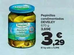 Carrefour Develey - pepinillos condimentados oferta
