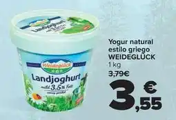 Carrefour Weideglück - yogur natural estilo griego oferta