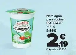 Carrefour Rottaler - nata agria para cocinar oferta