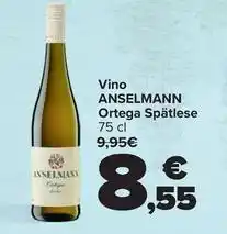 Carrefour Anselmann - vino anselmann ortega spatlese oferta