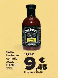 Carrefour Jack daniel's - salsa barbacoa con miel oferta