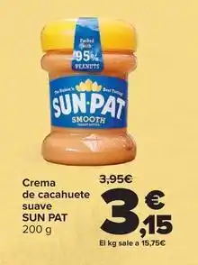 Carrefour Sun pat - crema de cacahuete suave oferta