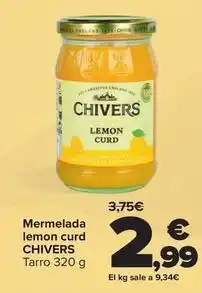 Carrefour Chivers - mermelada lemon curd oferta