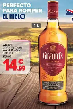 Carrefour Grant's - whisky triple wood 12 anos oferta