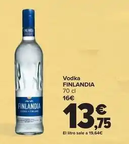 Carrefour Finlandia - vodka oferta