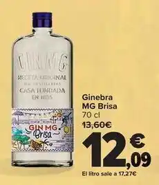 Carrefour Gin mg - ginebra brisa oferta