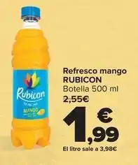 Carrefour Rubicon - refresco mango oferta