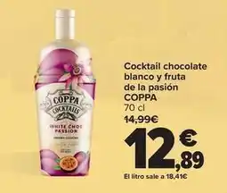 Carrefour Coppa - cocktail chocolate blanco y fruta de la pasion oferta