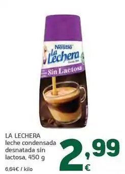 HiperDino Nestlé - la lechera leche condensada desnatada sin lactosa oferta