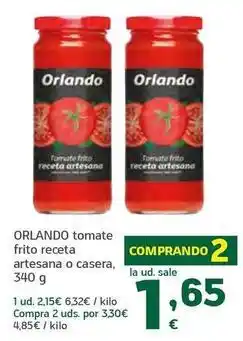HiperDino Orlando - tomate frito receta artesana o casera oferta