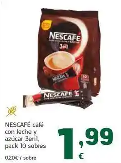 HiperDino Nescafé - cafe con leche y azucar 3 en 1 oferta