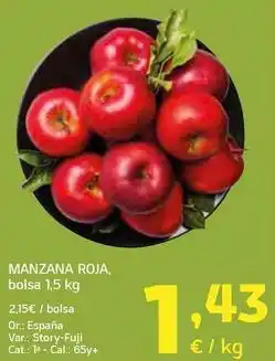HiperDino Manzana roja oferta