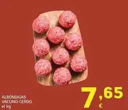 HiperDino Albóndigas vacuno-cerdo oferta