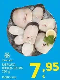 HiperDino Merluza rodaja extra oferta