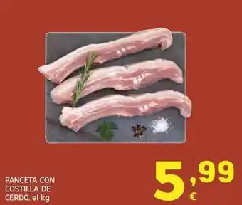 HiperDino Panceta con costilla de cerdo oferta