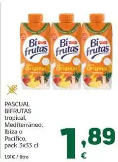 HiperDino Pascual - bifrutas tropical, mediterraneo, ibiza o pacifico oferta