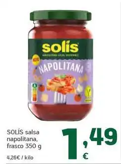 HiperDino Solís - salsa napolitana, frasco oferta