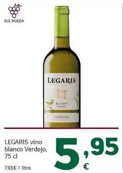 HiperDino Legaris - vino blanco verdejo oferta