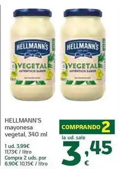 HiperDino Hellmann's - mayonesa vegetal oferta