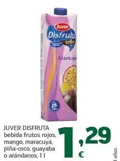 HiperDino Disfruta juver - bebida frutos rojos, mango, maracuya, pina-coco, guayaba o arandanos oferta
