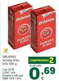 HiperDino Orlando - tomate frito oferta