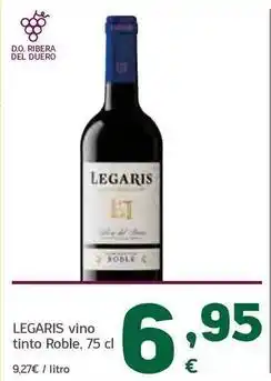 HiperDino Legaris - vino tinto roble oferta
