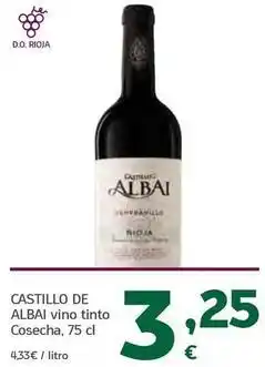 HiperDino Castillo de albai - vino tinto cosecha oferta