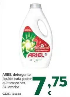 HiperDino Ariel - detergente liquido extra poder quitamanchas oferta