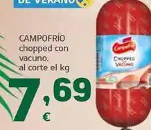 HiperDino Campofrío - chopped con vacuno oferta