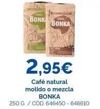 Dialsur Cash & Carry Bonka - café natural molido o mezcla oferta