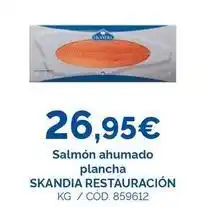 Dialsur Cash & Carry Skandia - salmón ahumado plancha oferta