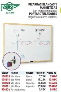 Carlin FAIBO Pizarras blancas y magnéticas oferta