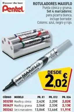 Carlin PENTEL Rotuladores maxiflo oferta