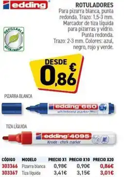 Carlin EDDING Rotuladores oferta